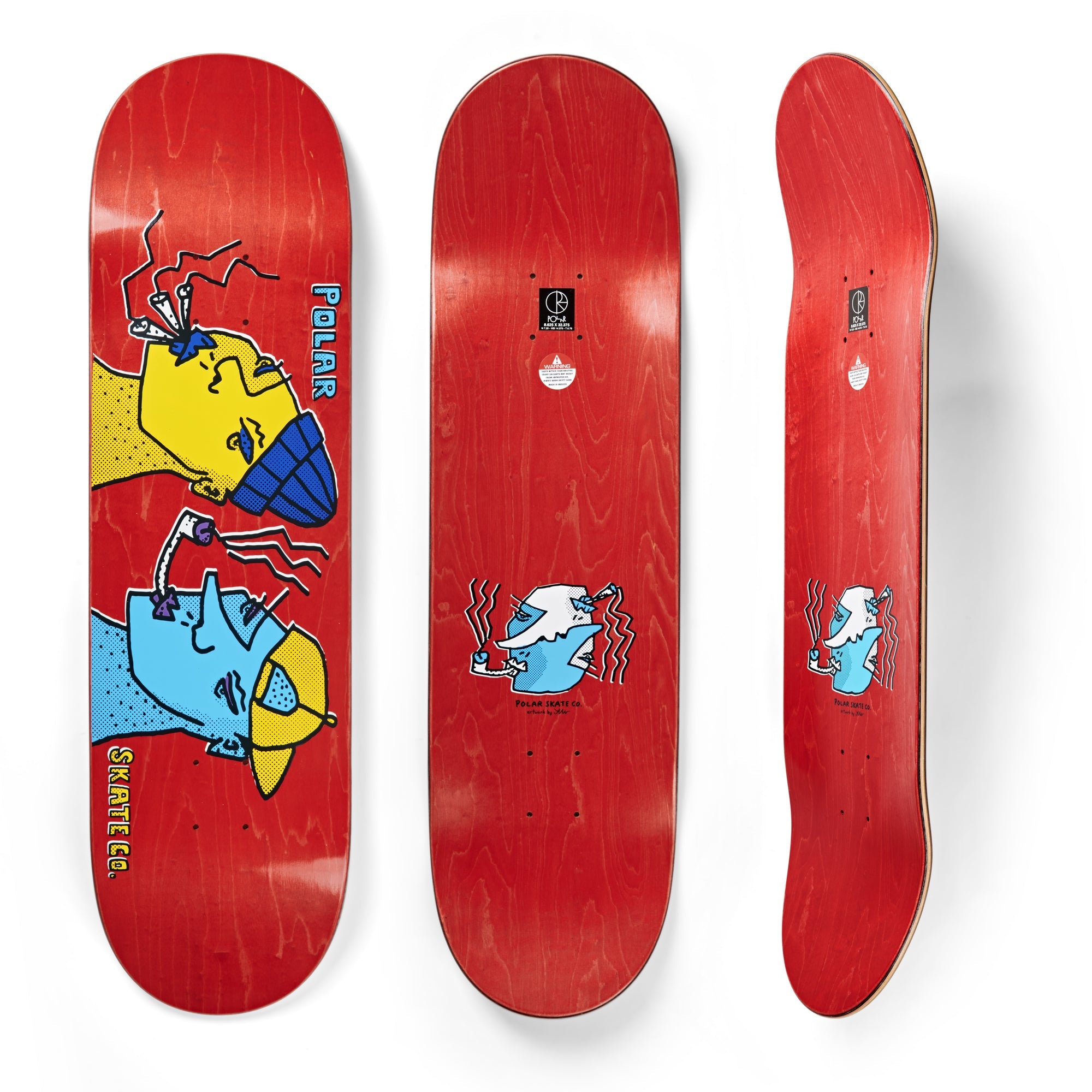 Polar Skate Co. - Team - Smoking Heads 8.125"