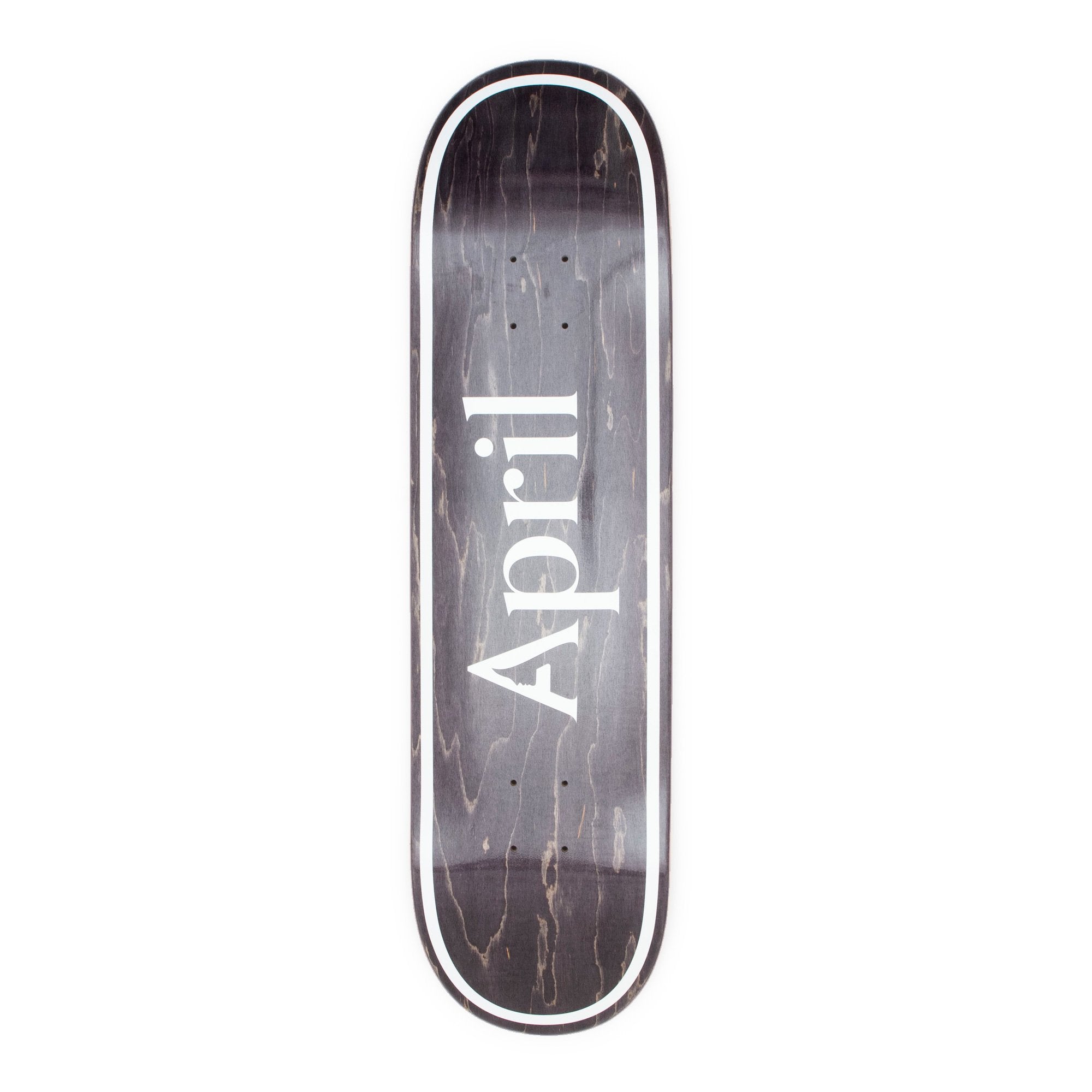 April Skateboards - OG Logo Invert Black 8.25"